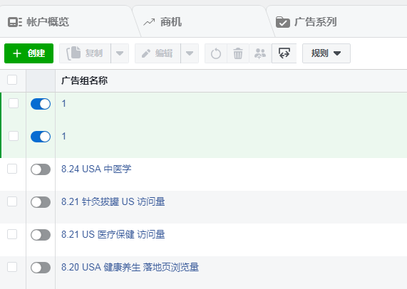 Facebook广告创建